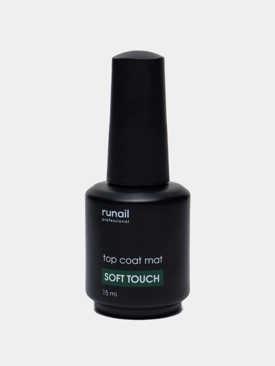 Mat top top Coat Soft Touch RUNAIL, yopishqoq qatlamsiz, 15 ml