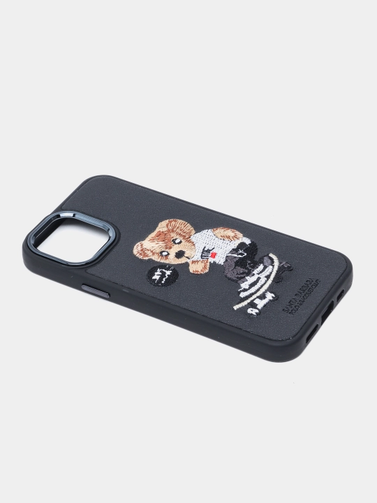 Чехол для iPhone X/11 Pro/Pro Max/12 Pro/Pro Max/13 Pro/Pro Max/14Pro/Pro Max вышитая эко-кожа