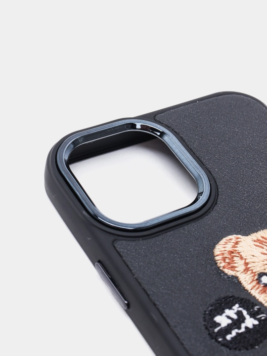 Чехол для iPhone X/11 Pro/Pro Max/12 Pro/Pro Max/13 Pro/Pro Max/14Pro/Pro Max вышитая эко-кожа