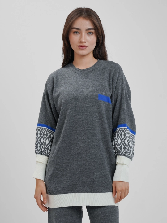 Ayollar uchun ikki qismli kiyim Didov Triko, oversize