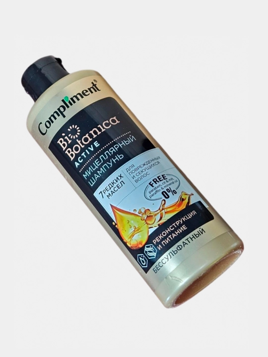 Micellar shampuni qayta tiklash va oziqlantirish Compliment, 380 ml