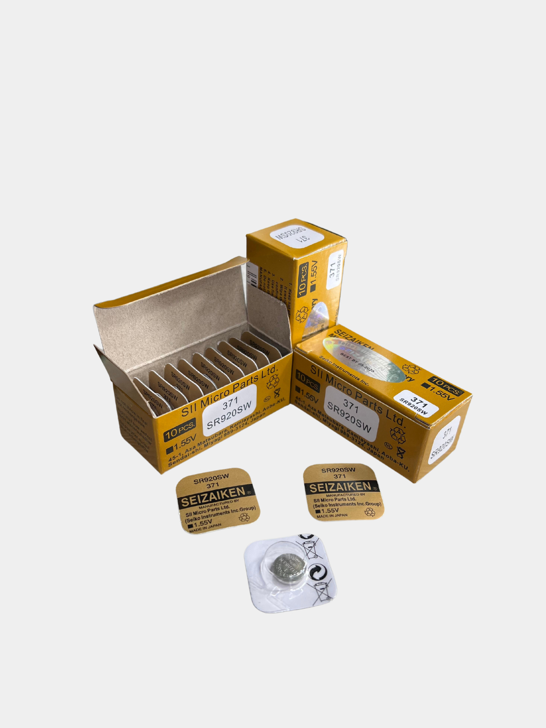 Батарейка для часов SEIZAIKEN, 377, AG4, SR66, SR626, SR920SW, 371, AG6 ...