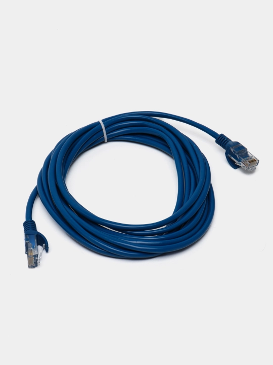 Internet uchun LAN 5E kabel, RJ45, uzunligi: 1, 1.5, 3, 5, 10, 15, 20, 30, 50 m