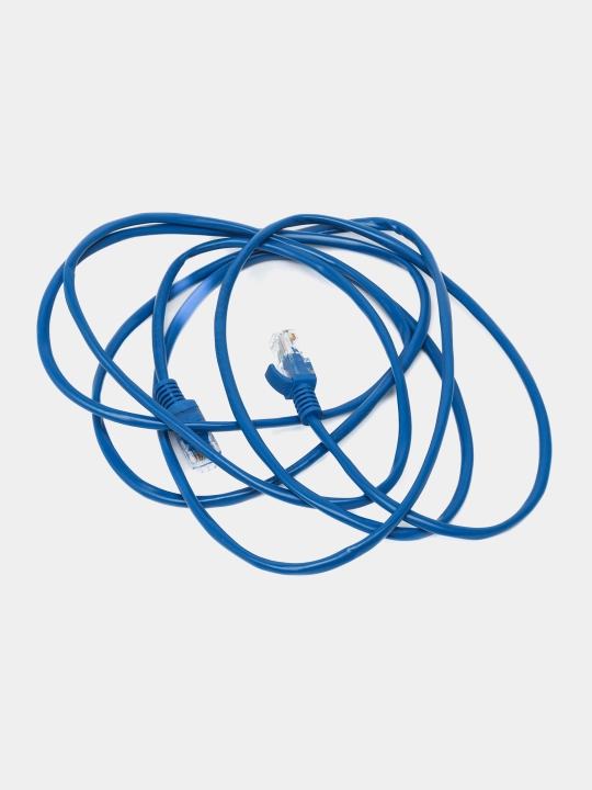 Internet uchun LAN 5E kabel, RJ45, uzunligi: 1, 1.5, 3, 5, 10, 15, 20, 30, 50 m