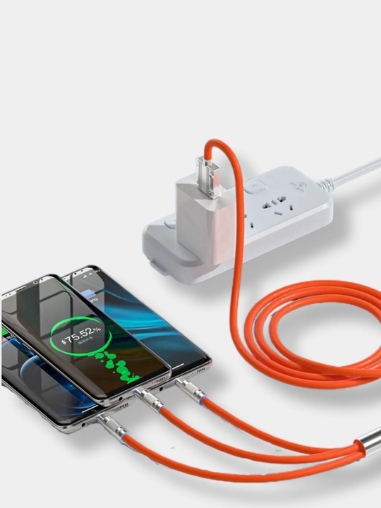 USB-кабель 3 в 1 для быстрой зарядки, 120 Вт, 6 А