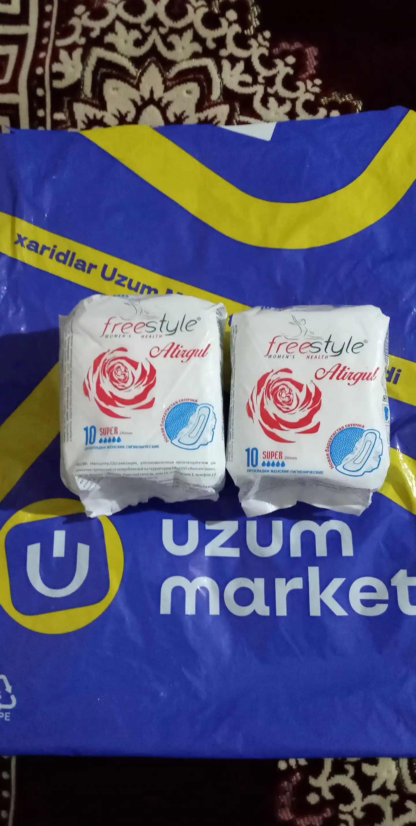 Ayollar gigienik tagliklari "Free Style Atirgul", 10 dona
