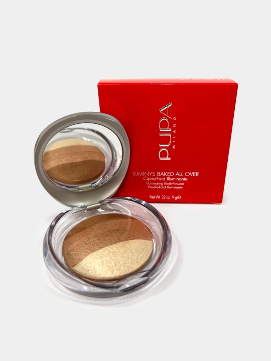 Румяна-пудра для лица Pupa Luminys baked all over, 9 г - 