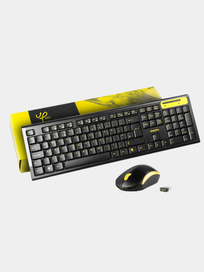 Simsiz klaviatura, sichqoncha Combo Office klaviatura sichqoncha to'plami Mofii X210 2.4G, oq - 