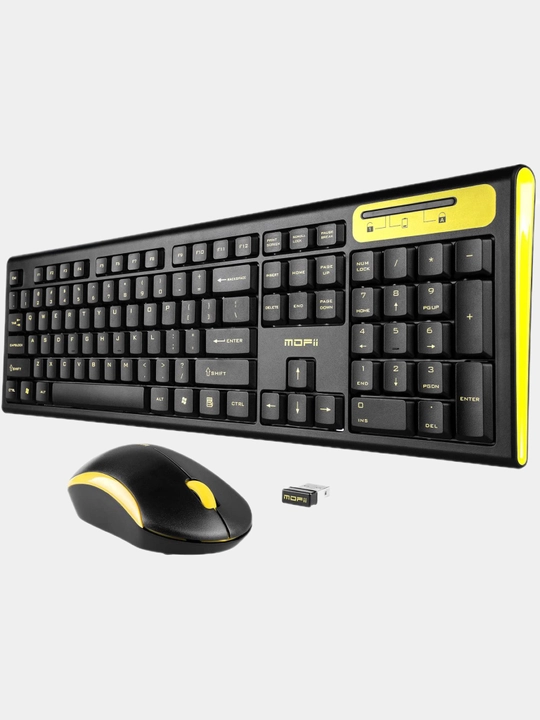 Simsiz klaviatura, sichqoncha Combo Office klaviatura sichqoncha to'plami Mofii X210 2.4G, oq
