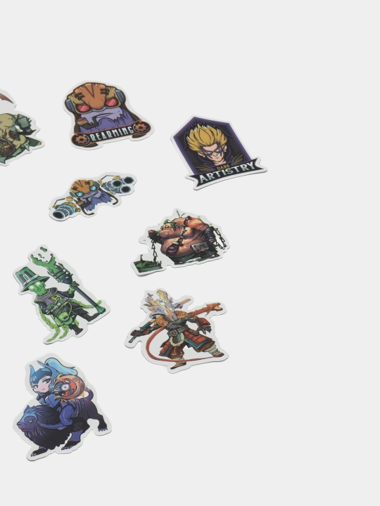 DOTA 2 stikerlari, 10 ta tasodifiy stikerlari