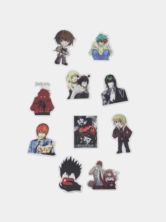 Наклейки Tетрадь смерти, 10 случайных, рандом, Death Note - 