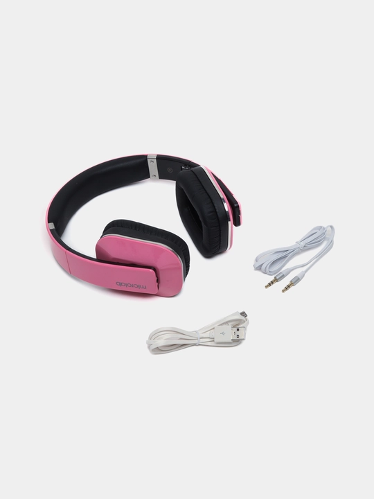 Simsiz Bluetooth quloqchinlar Microlab T1 Pink, pushti rang