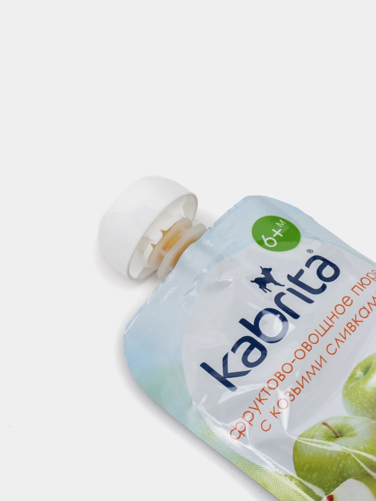 Фруктовое-овощное пюре Яблоко-морковь Kabrita, 100 г