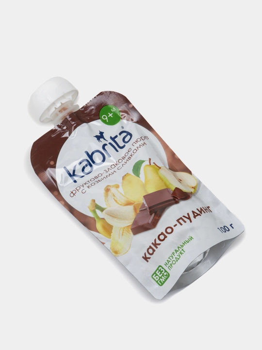 Фруктово-злаковое пюре Какао пудинг KABRITA 100 гр
