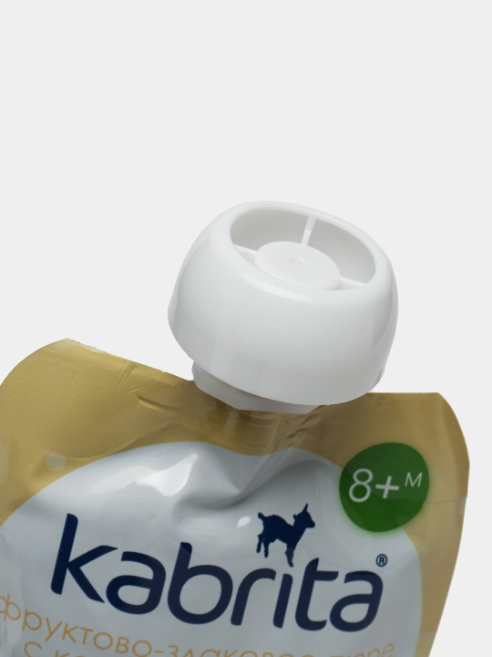 Фруктово-злаковое пюре Ванильный пудинг Kabrita, 100 гр