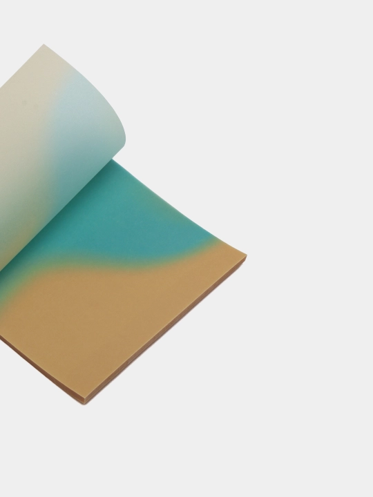 Gradient shaffof qog'oz - turkuaz-sariq, 50 l, 8*8 sm