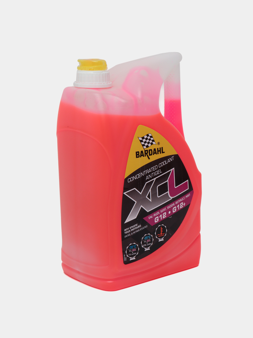 Концентрат антифриза XCL G12/G12+, -37C , Bardahl, 1 литр, 5 литров