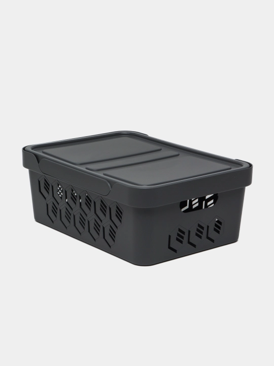 Deluxe universal konteyneri, quti qopqoqli