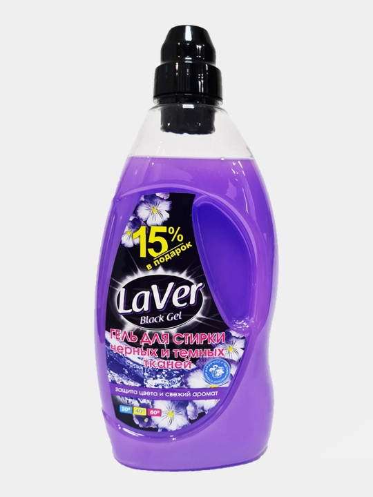 Гель для стирки черных и темных тканей, с мерной крышкой LaVer Black Gel, 1.15 литр