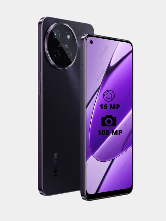 Игровой смартфон Realme 11 8/256 GB, мощная камера 108 МП, 2 NanoSIM, NFC, MicroSD