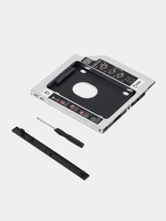 Салазки 12.7 мм и 9.5 мм optibay переходник dvd ssd hdd адаптер вместо дисковода Caddy - 
