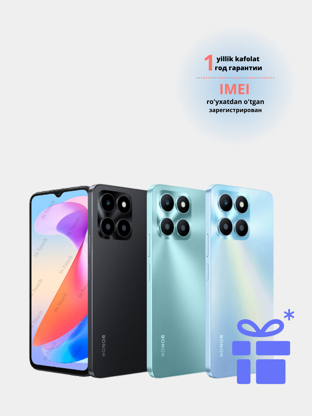 Смартфон Honor X6a, 4/128 GB 6/128GB, с большой батареей 5200 мАч ...