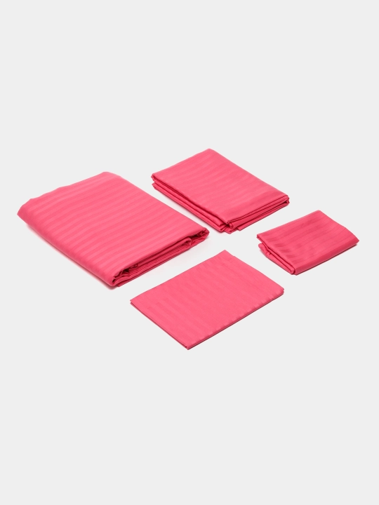 Choyshablar to'plami strip satin, 2-kishilik,Ali Home evro postel,strip atlas