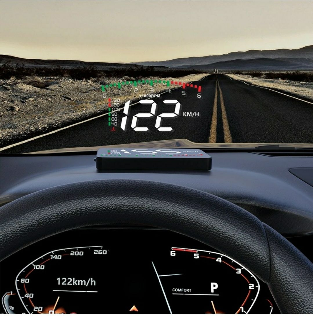 Проектор скорости на лобовое стекло автомобиля HUD купить по низким ценам в  интернет-магазине Uzum (1024587)