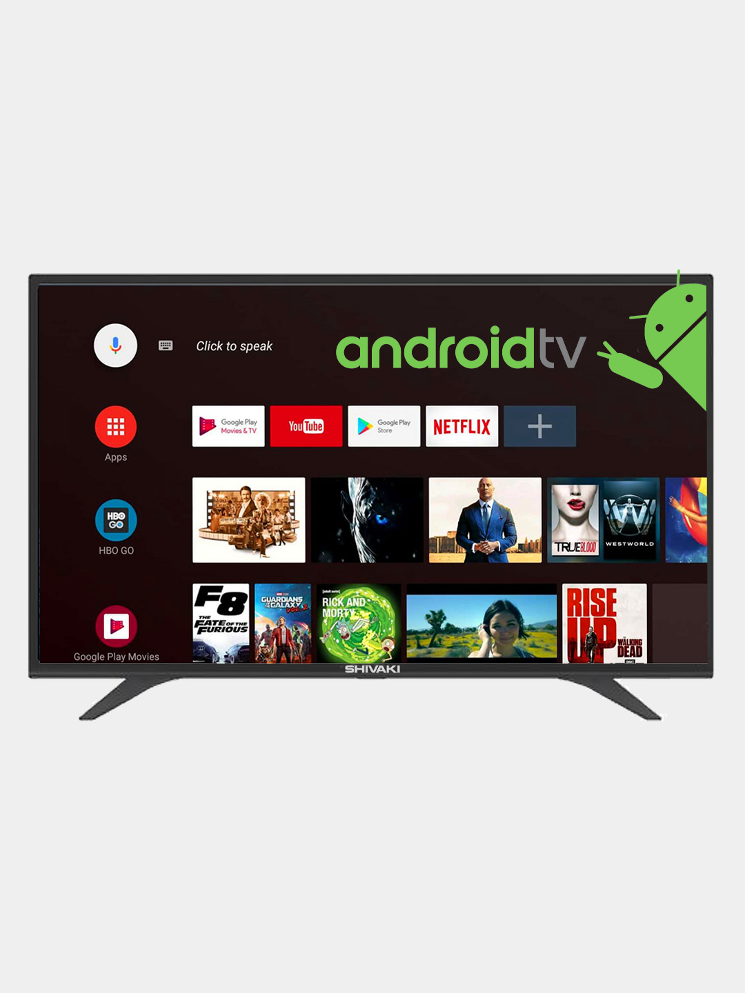 Телевизор Shivaki S43KF5500 Android TV / LED TV, 43" купить по низким ...