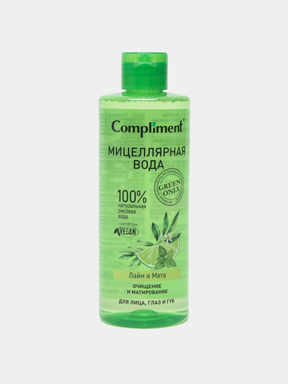 Мицеллярная вода для лица, глаз и губ, Compliment Green only, 400 мл ...