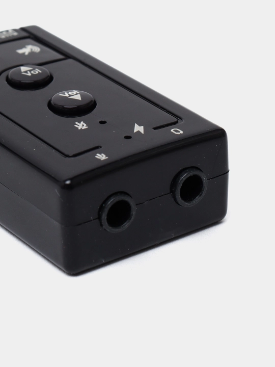 Tashqi USB ovoz kartasi 7.1, boshqarish tugmachalari bilan