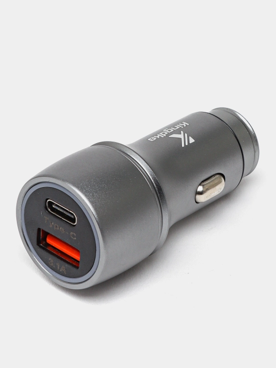 Автомобильное зарядное устройство Kingdk с быстрой зарядкой QC 3.0 & Type- C, 48 W