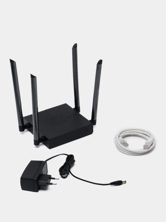 Router simsiz TP-Link Archer C64 AC1200 10/100/1000, qora, ARCHER C64 modeli - 