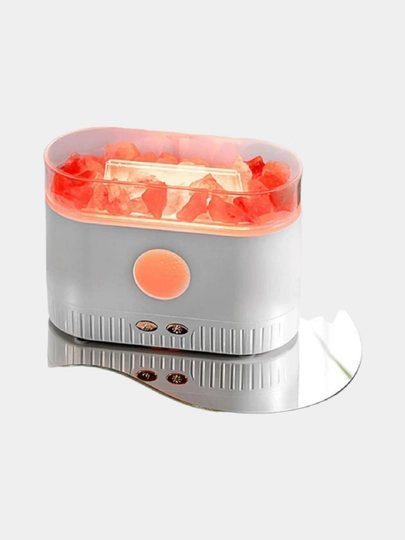 Увлажнитель воздуха с кристальной Альпийской солью, USB, 7 цветов — AROMBRE-SALT-БЕЛЫЙ
