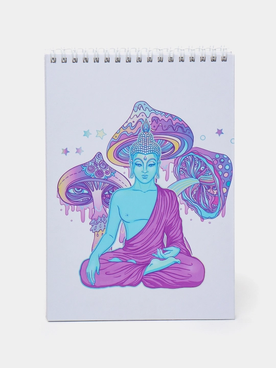 Chizish uchun sketchbuk, 120 g/m, oq silliq qog'ozli, 40 varaq - 
