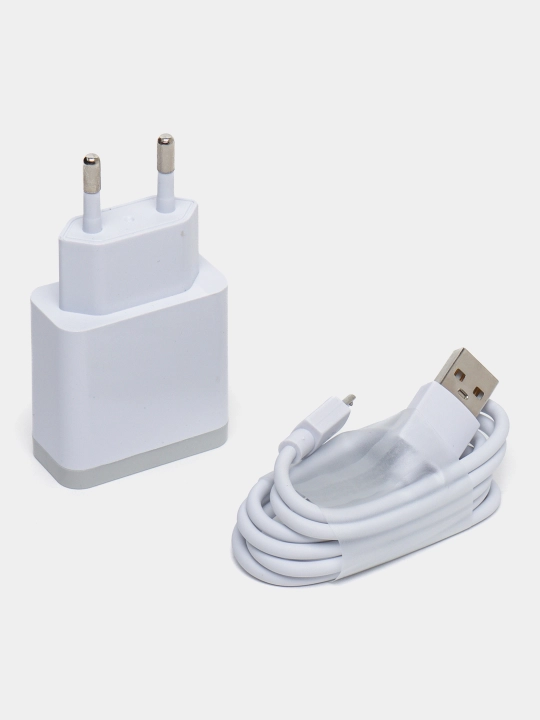 Samsung va boshqa qurilmalar uchun, tezkor zaryadlovchi qurilma + Micro USB kabel