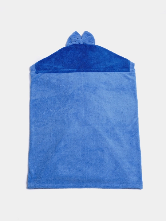 Bolalar uchun qalpoqli sochiq xalat, poncho