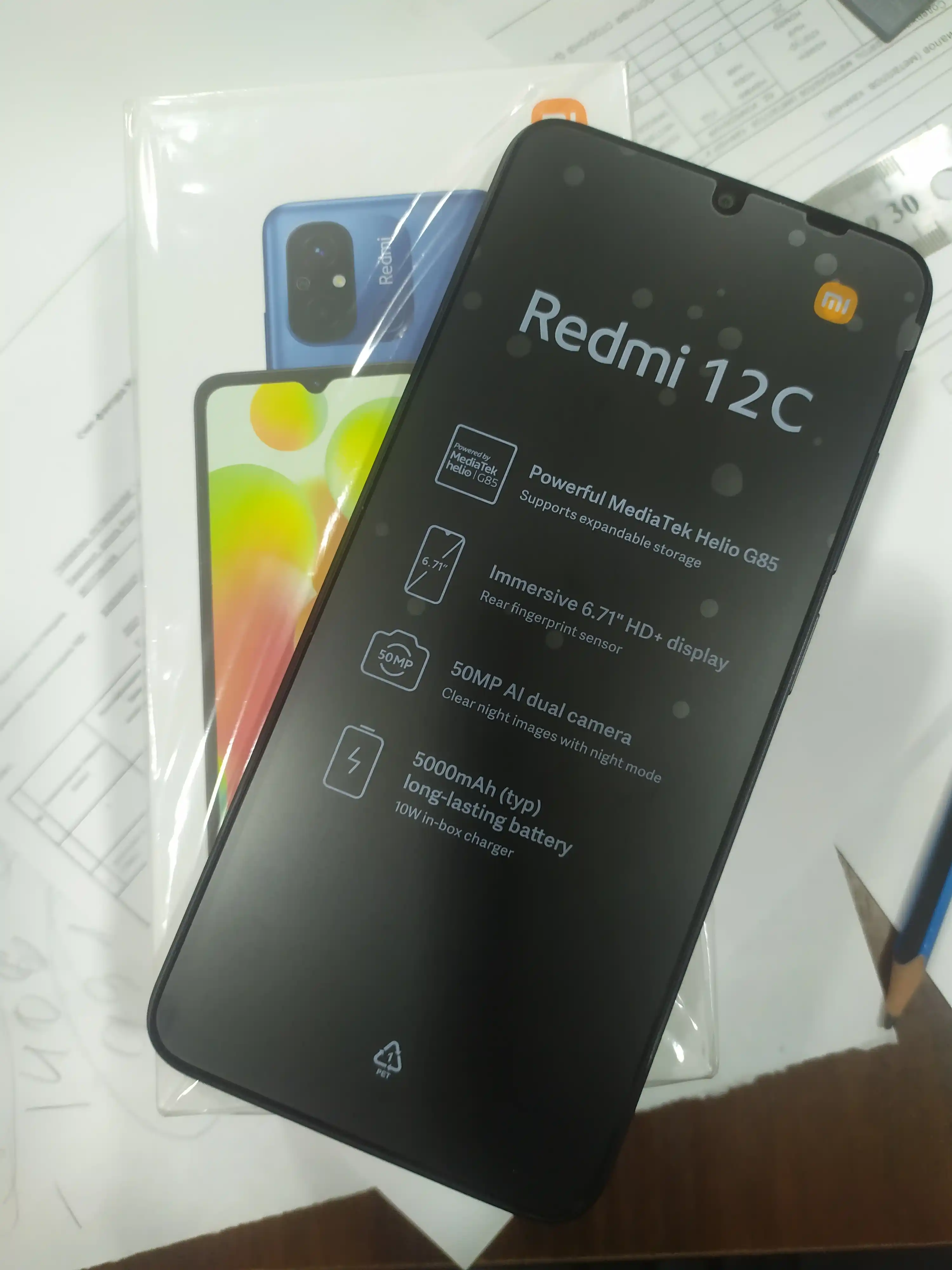 Смартфон Xiaomi Redmi 12C 4+128 ГБ, 4+64 ГБ, с основной камерой 50 МП