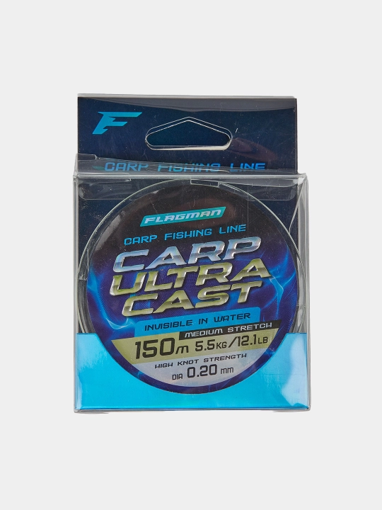 Flagman Carp Ultra Cast 150m, 300m 0.20–0.45 mm uzunlikdagi karp leskasi