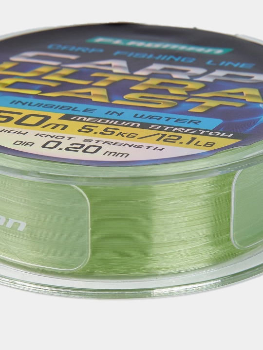 Flagman Carp Ultra Cast 150m, 300m 0.20–0.45 mm uzunlikdagi karp leskasi