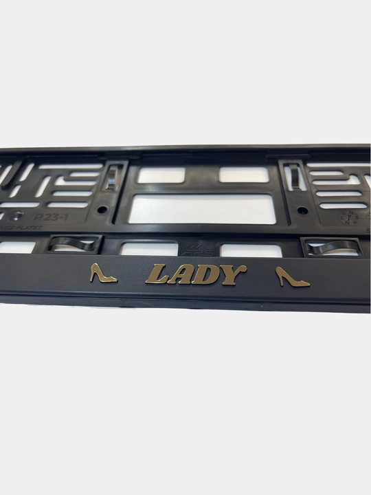 Рамки для авто номеров "LADY", в комплекте 2 шт