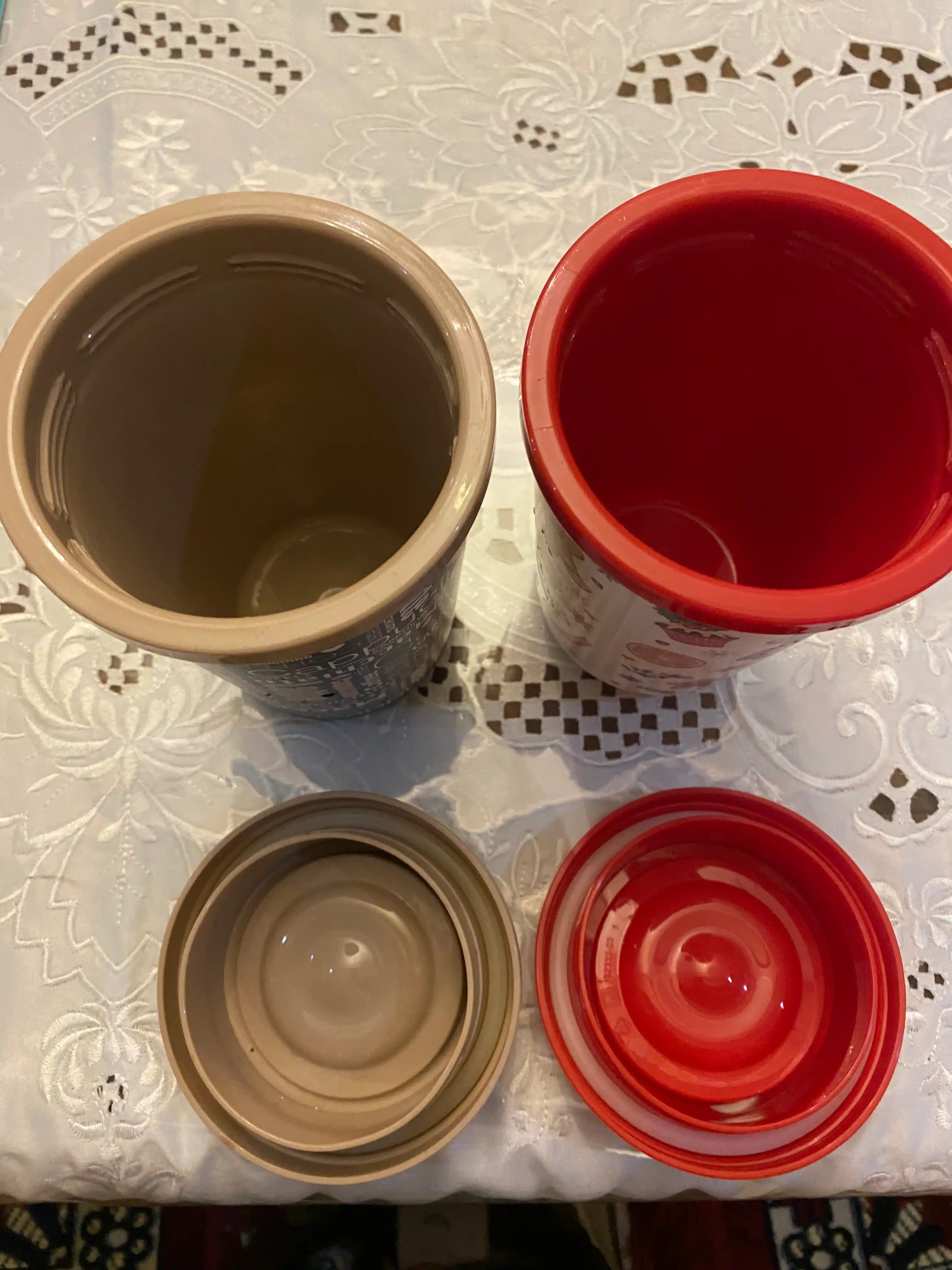 Termal stakan, ikki qoplamli, ichimliklar uchun, 300-400 ml
