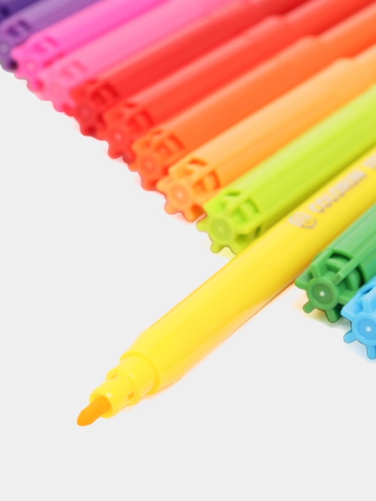 Deli ColoRun EC10010 flomasterlar, 18 ta rang