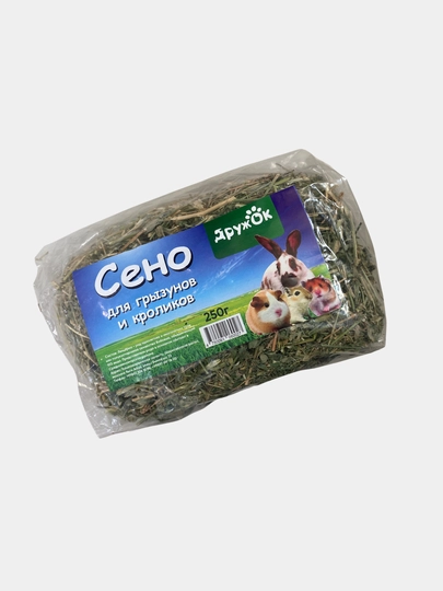 Сено "Дружок" для грызунов и кроликов, 5x250 г