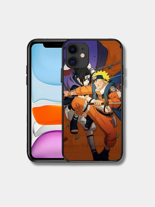 Чехол для смартфона iPhone XR, XS, 11, 12, 13, 14, 15, Pro, Max, cиликоновый, аниме Наруто