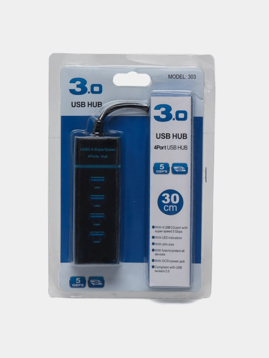 USB Хаб концентратор 4 port USB3.0 - 