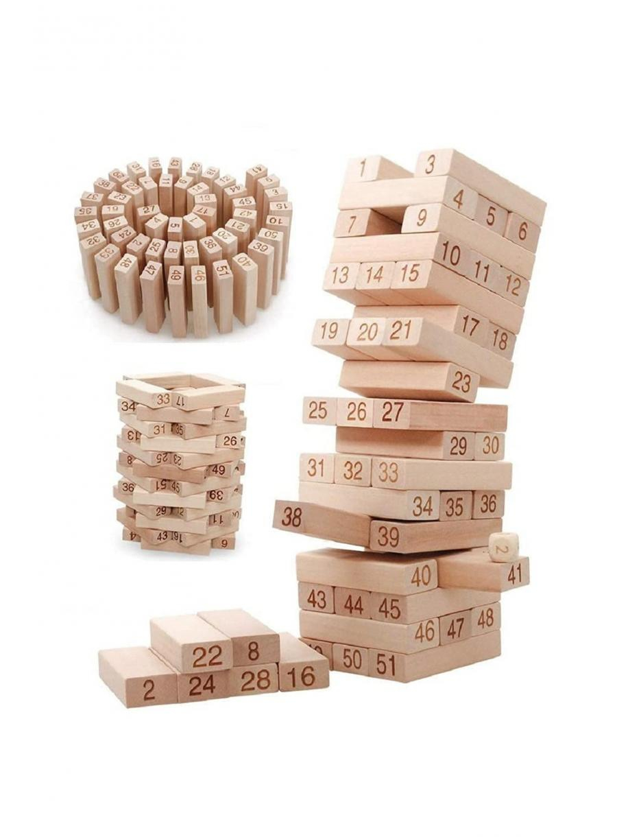 Игра Jenga Game цифры, 54 деталей, из дерева купить по низким ценам в  интернет-магазине Uzum (787702)