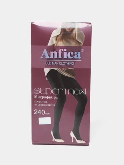 Капроновые колготки Anfica-240 Den, из микрофибры, не линяют - 