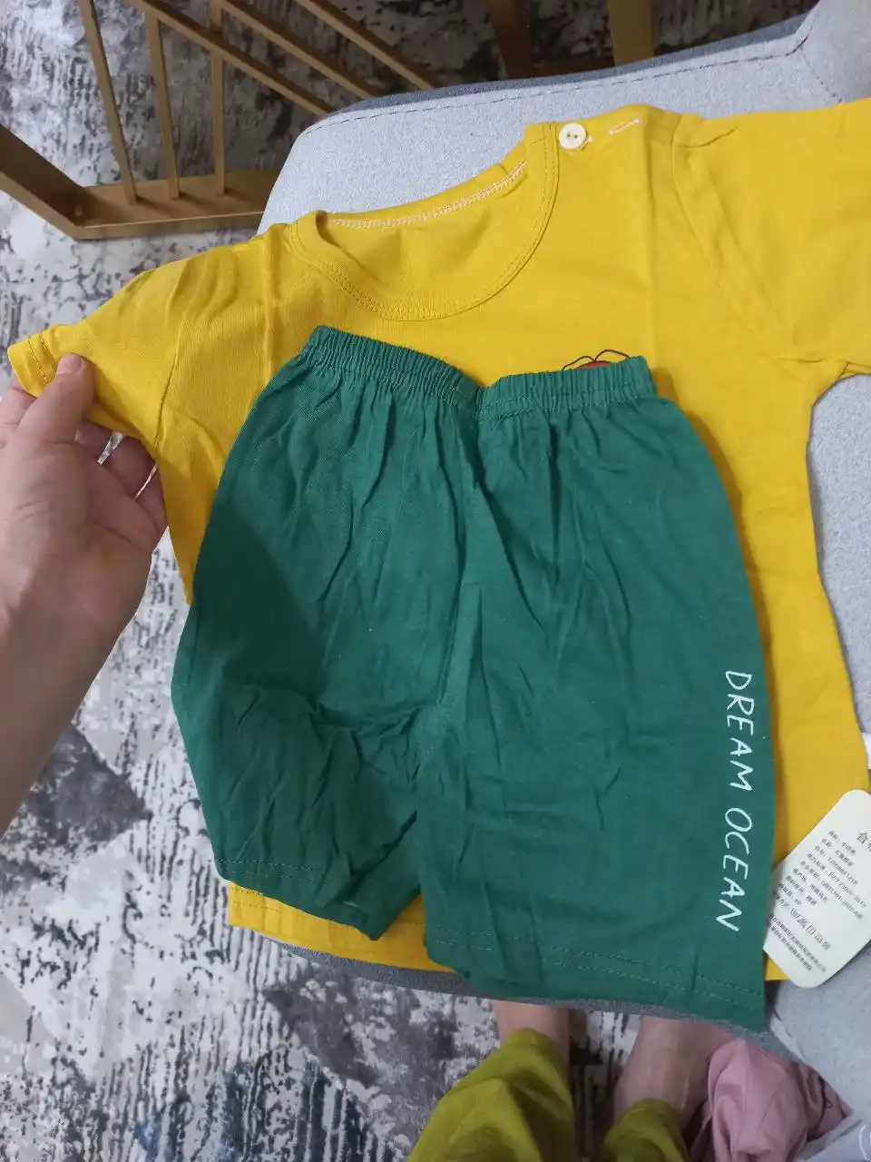 Детский костюм, спортивный, летний, футболка с шортами