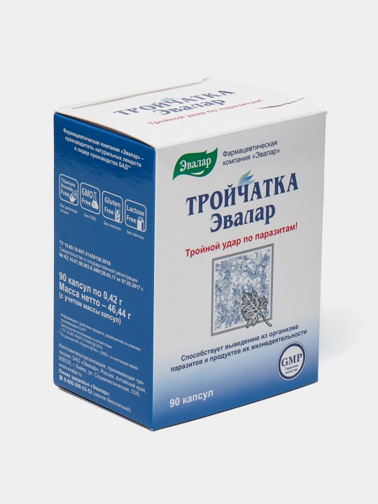Тройчатка Эвалар, 90 капсул